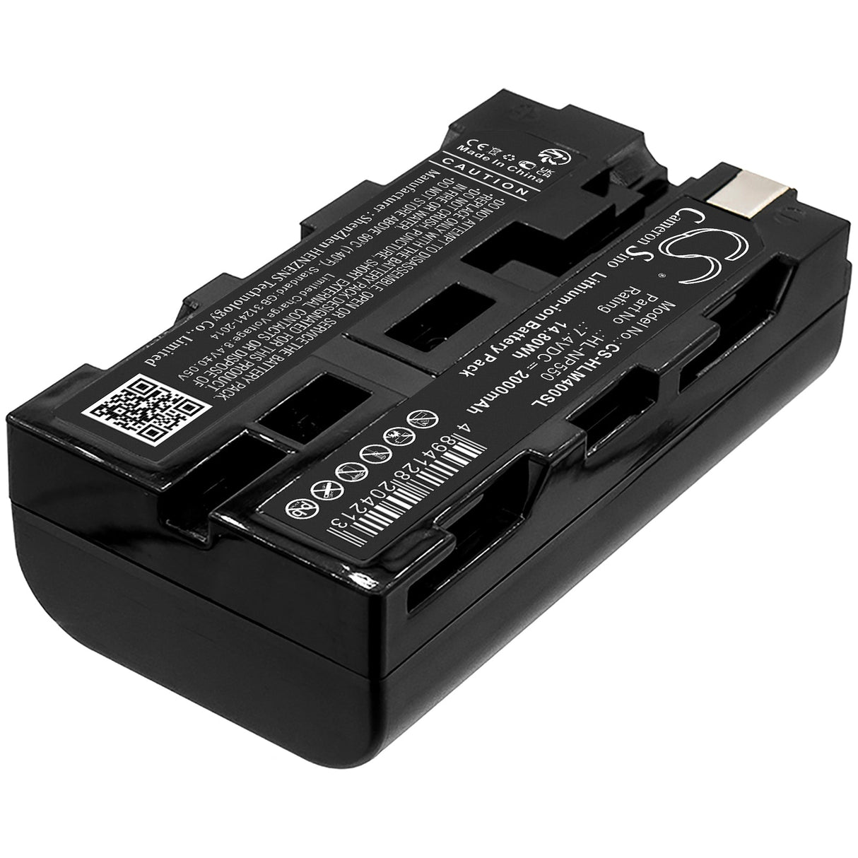 7.4V, Li-ion, 2000mAh, batterie pour émetteurs et récepteurs compatible avec Dji, Hollyland, Hl-np550, Transmission Rx Ddr, Transmission Sdr, 14.8Wh Émetteurs & Récepteur Cameron Sino Technology Limited
