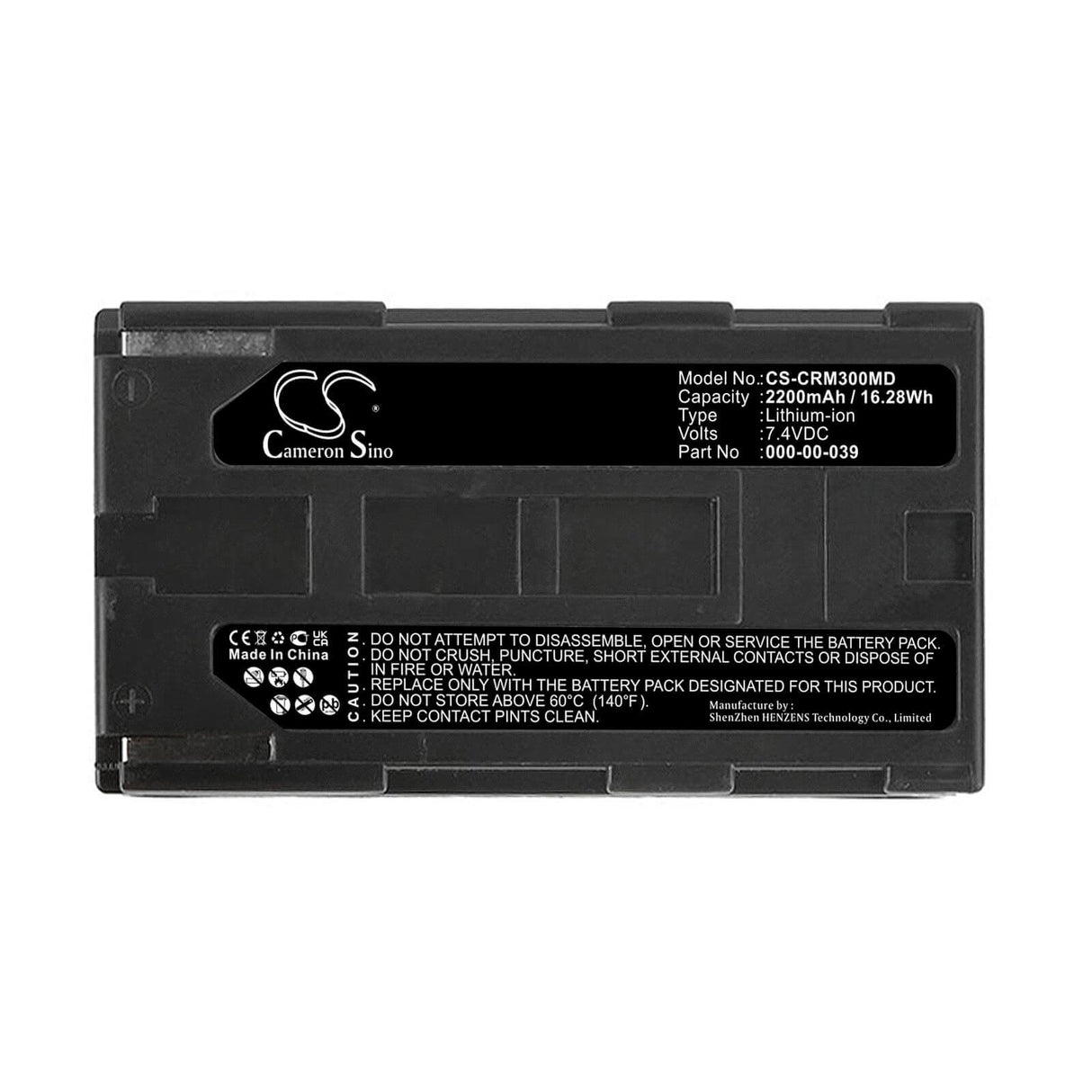 7,4V, Li-ion, 2200mAh, Batterie médicale compatible avec Cortex, 000-00-039, Metamax 3b, 16,28Wh Medical Cameron Sino Technology Limited (Médical)