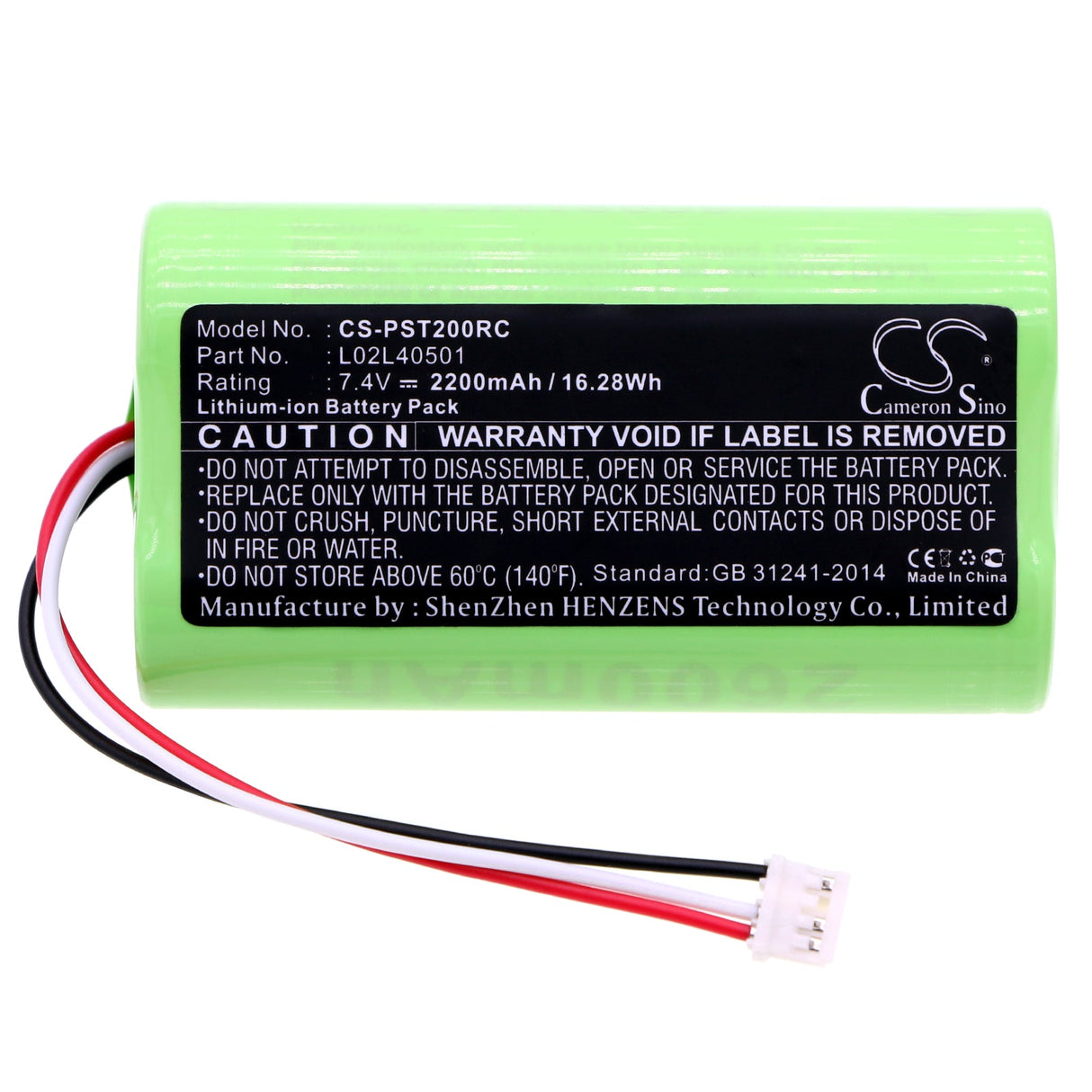 7.4V, Li-ion, 2200mAh, Speaker battery fits Polycom, Sk45l1-g, Soundstation 2w, 16.28Wh Speaker Cameron Sino Technology Limited