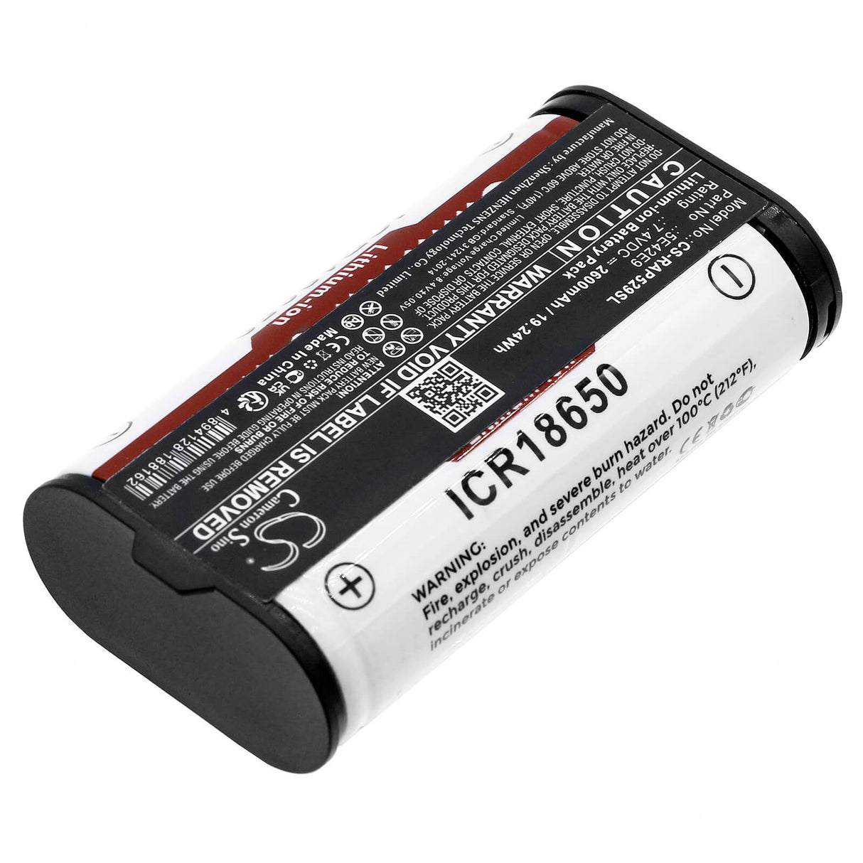 7.4v, Li-ion, 2600mah, Alarm Battery Fits Ring, Alarm Home Base Pro Station, 19.24wh Alarm System Cameron Sino Technology Limited