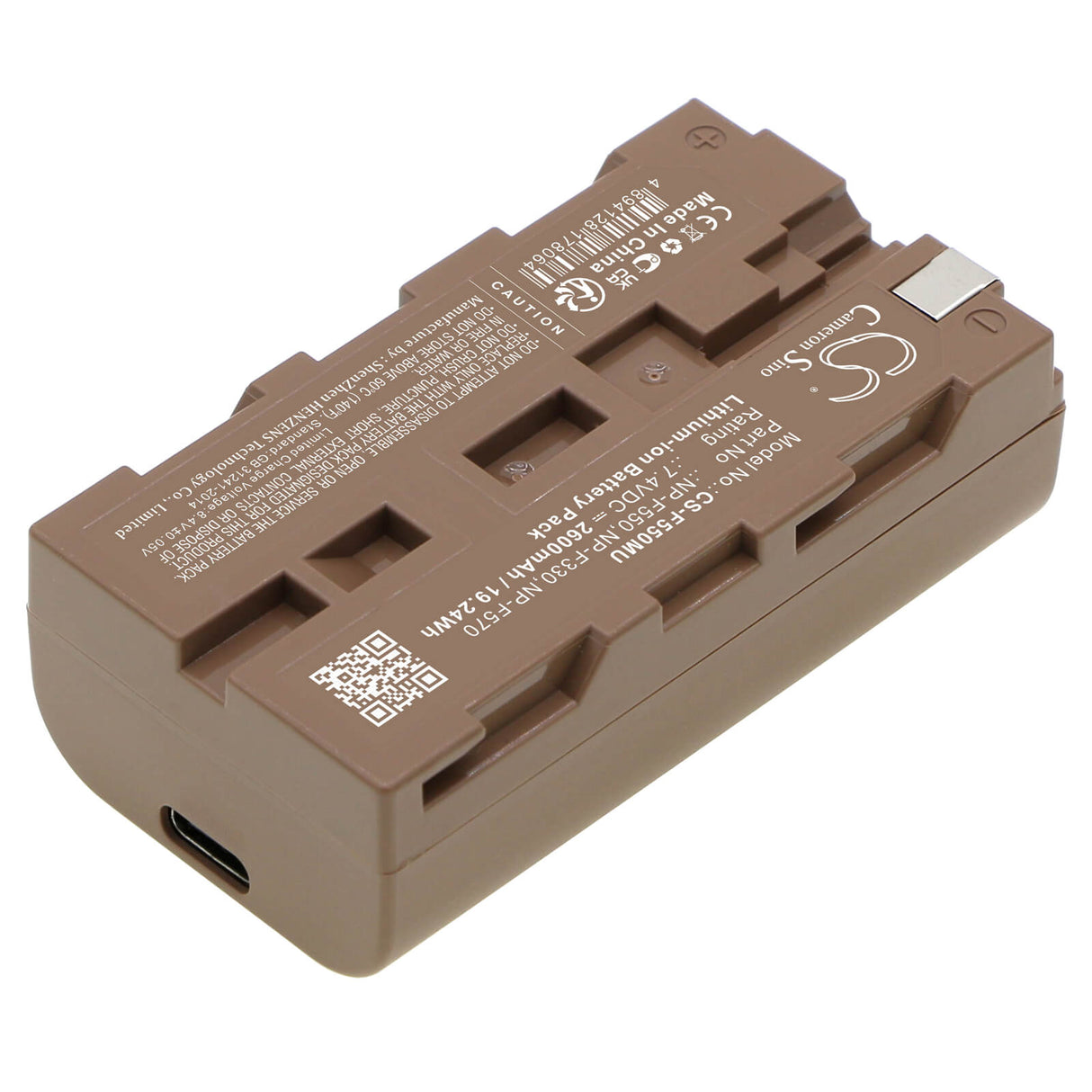 7.4v, Li-ion, 2600mah, Camera Battery Fits Sony NP-F530, NP-F570, NP-F550, 19.24wh Camera Cameron Sino Technology Limited (Camera)