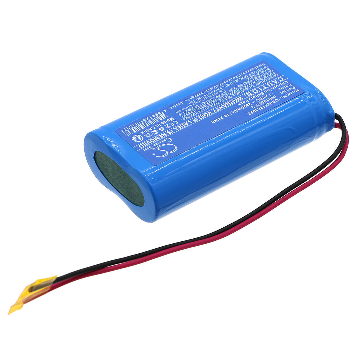 Cameron Sino CS-NR18650F2 7.4V 2600mAh Li-ion 2S1P 18650 Battery Pack 18650 Cameron Sino Technology Limited