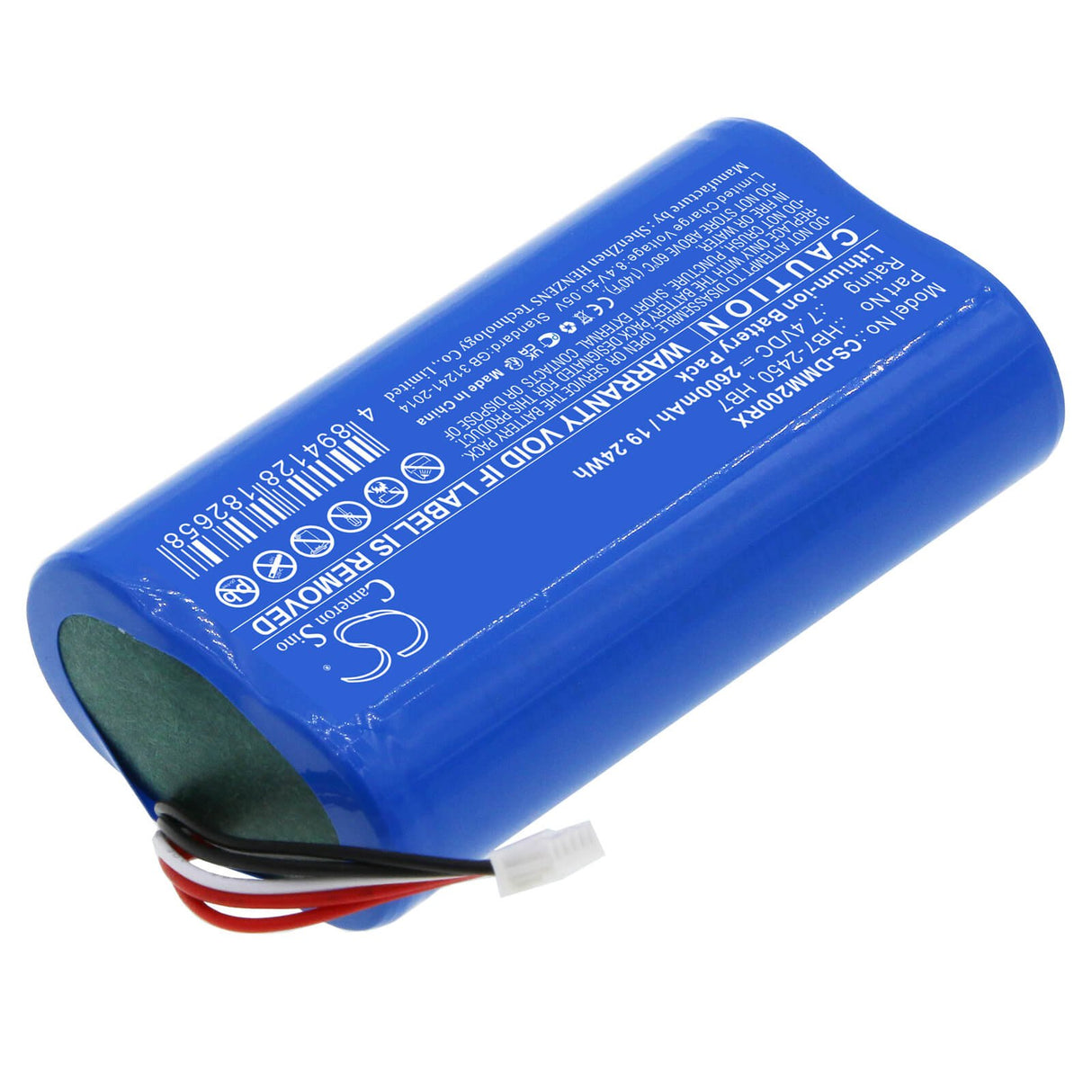 7.4V, Li-ion, 2600mAh, Remote Controller battery fits Dji, Hb7, Mavic Mini 2 Remote Controller, 19.24Wh Remote Controller Cameron Sino Technology Limited