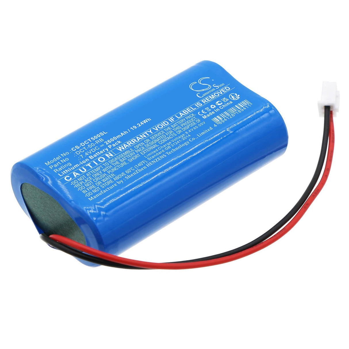 7.4V, Li-ion, 2600mAh, Electronic Scales battery fits Tree, Dct-50-rb, Dct-50, 19.24Wh Electronic Scales Cameron Sino Technology Limited