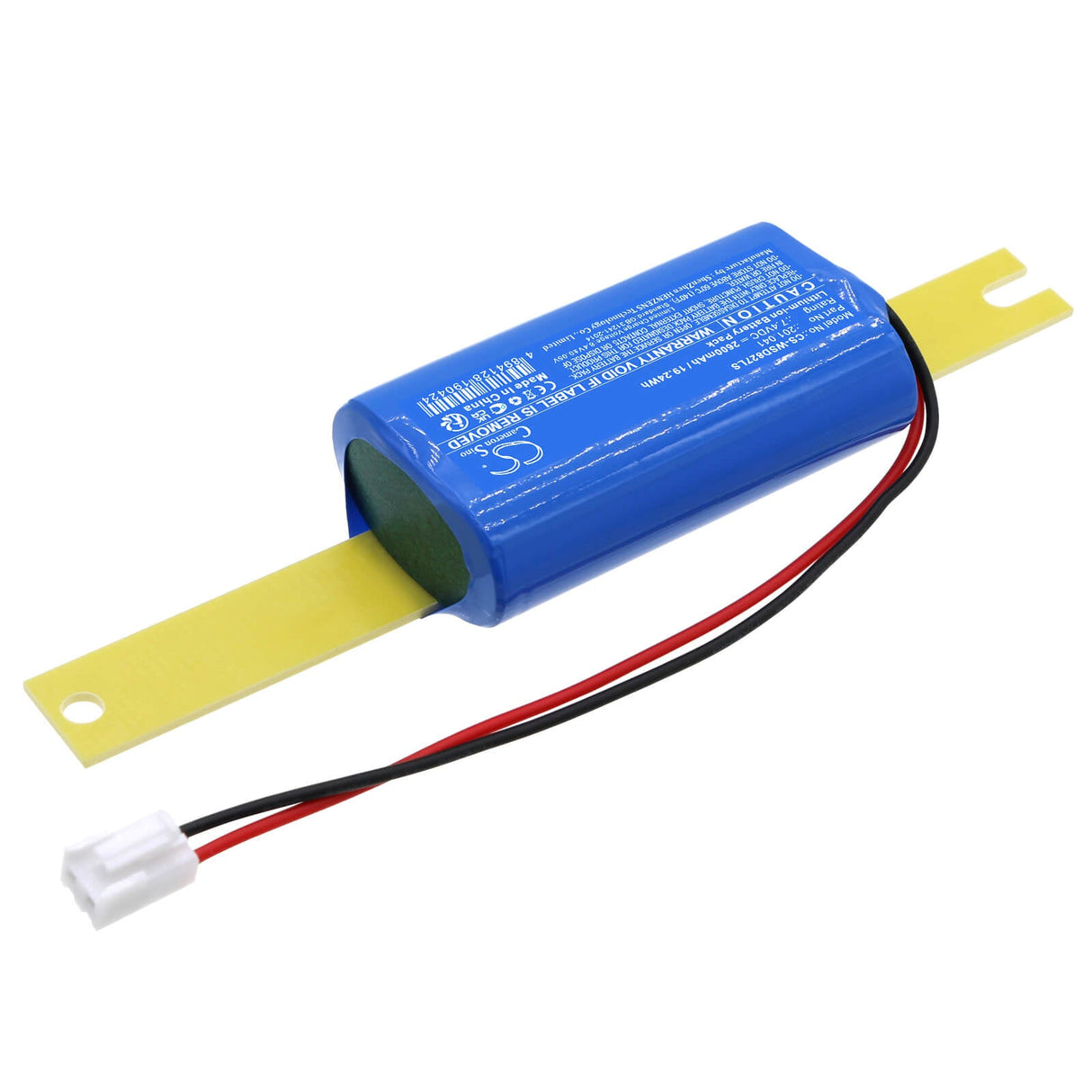 7.4V, Li-ion, 2600mAh, Batterie d'éclairage d'urgence compatible avec Wsd, 201.041, Wsd-ems8w27-xx, 19.24Wh Éclairage d'urgence Cameron Sino Technology Limited