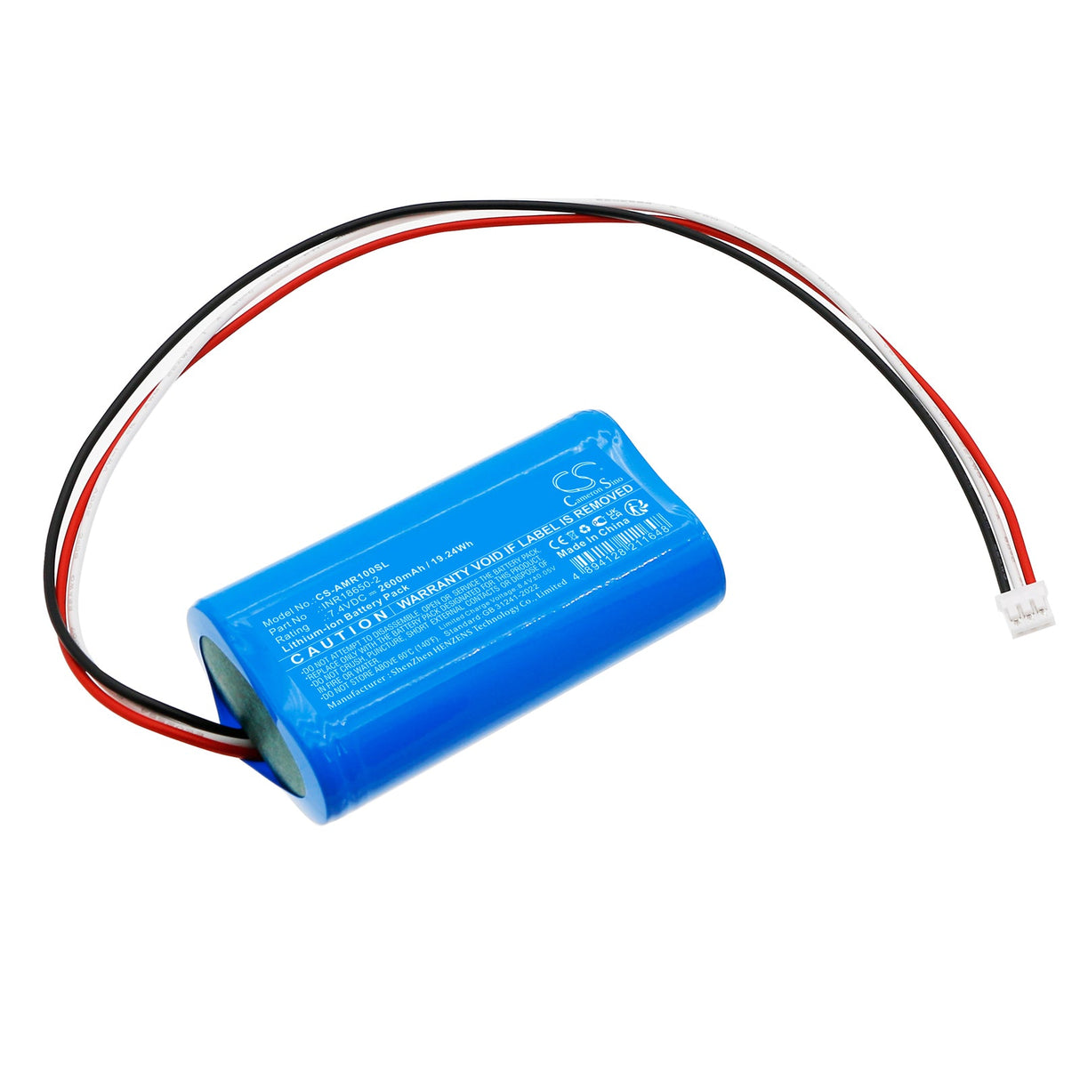 7.4V, Li-ion, 2600mAh, batterie de miroir cosmétique compatible avec Amiro, Amlo1, Amlo2, 19.24Wh Miroir Cosmétique Cameron Sino Technology Limited