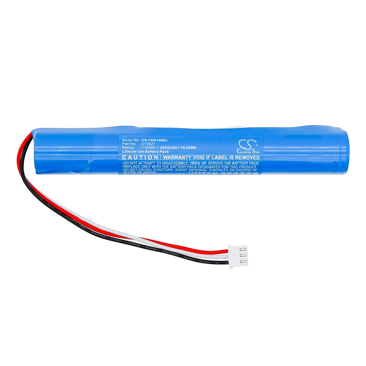 7.4V, Li-ion, 2600mAh, Batterie de haut-parleur compatible avec Fender, Newport, 19.24Wh Haut-parleur Cameron Sino Technology Limited