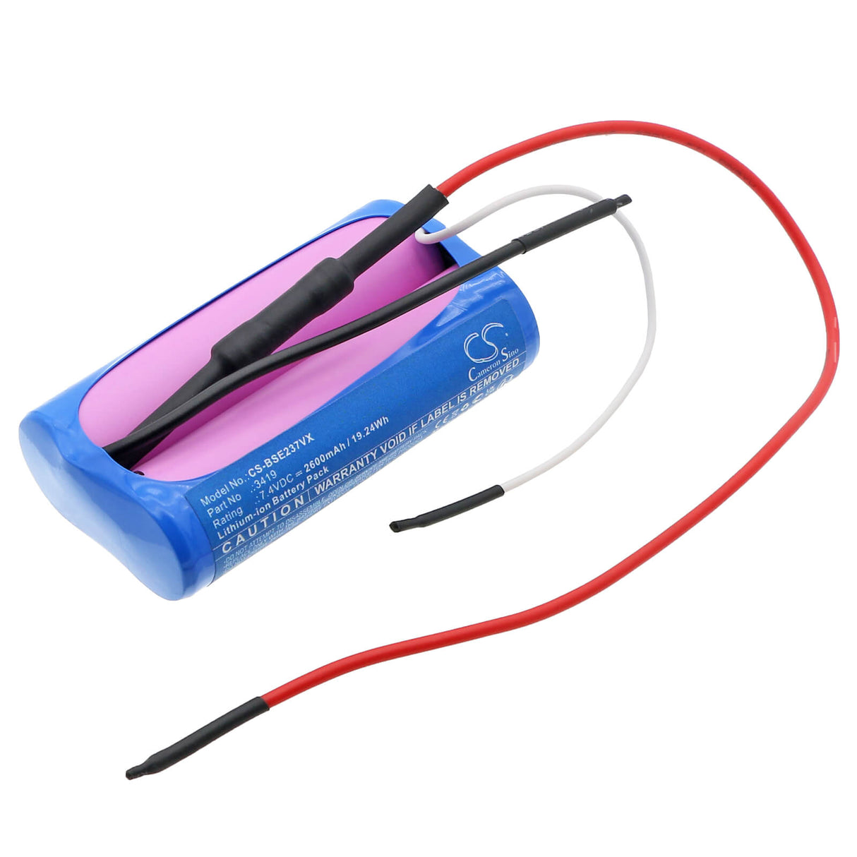 7,4V, Li-ion, 2600mAh, Batterie d'aspirateur compatible avec Bissell, 3419, Pet Stain Eraser 20037, 19,24Wh Aspirateur Cameron Sino Technology Limited