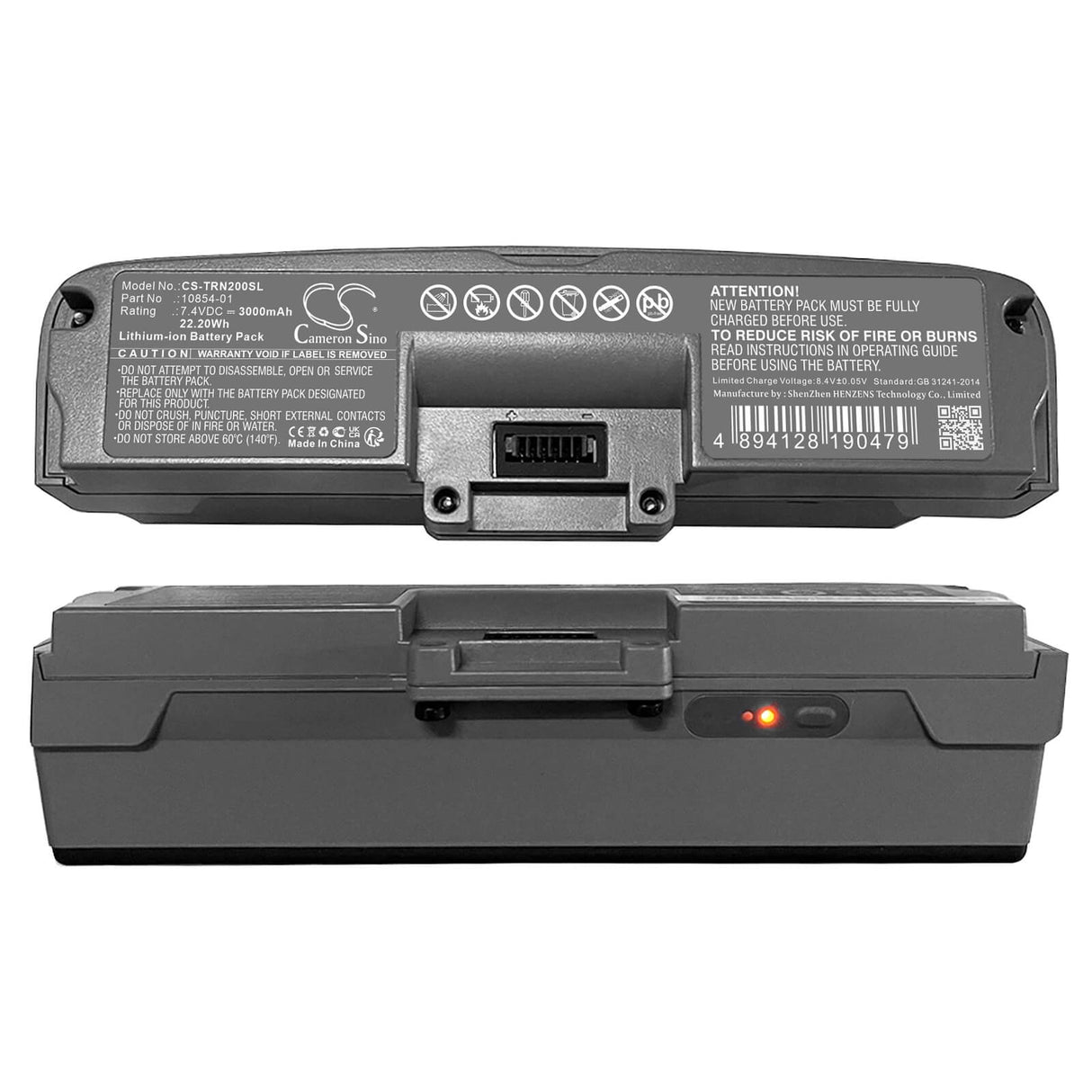 7.4V, Li-ion, 3000mAh, Batterie d'équipement compatible Trimble, 10854-01, Yuma 2, Yuma ii, 22.2Wh Équipement, Enquête, Test Cameron Sino Technology Limited