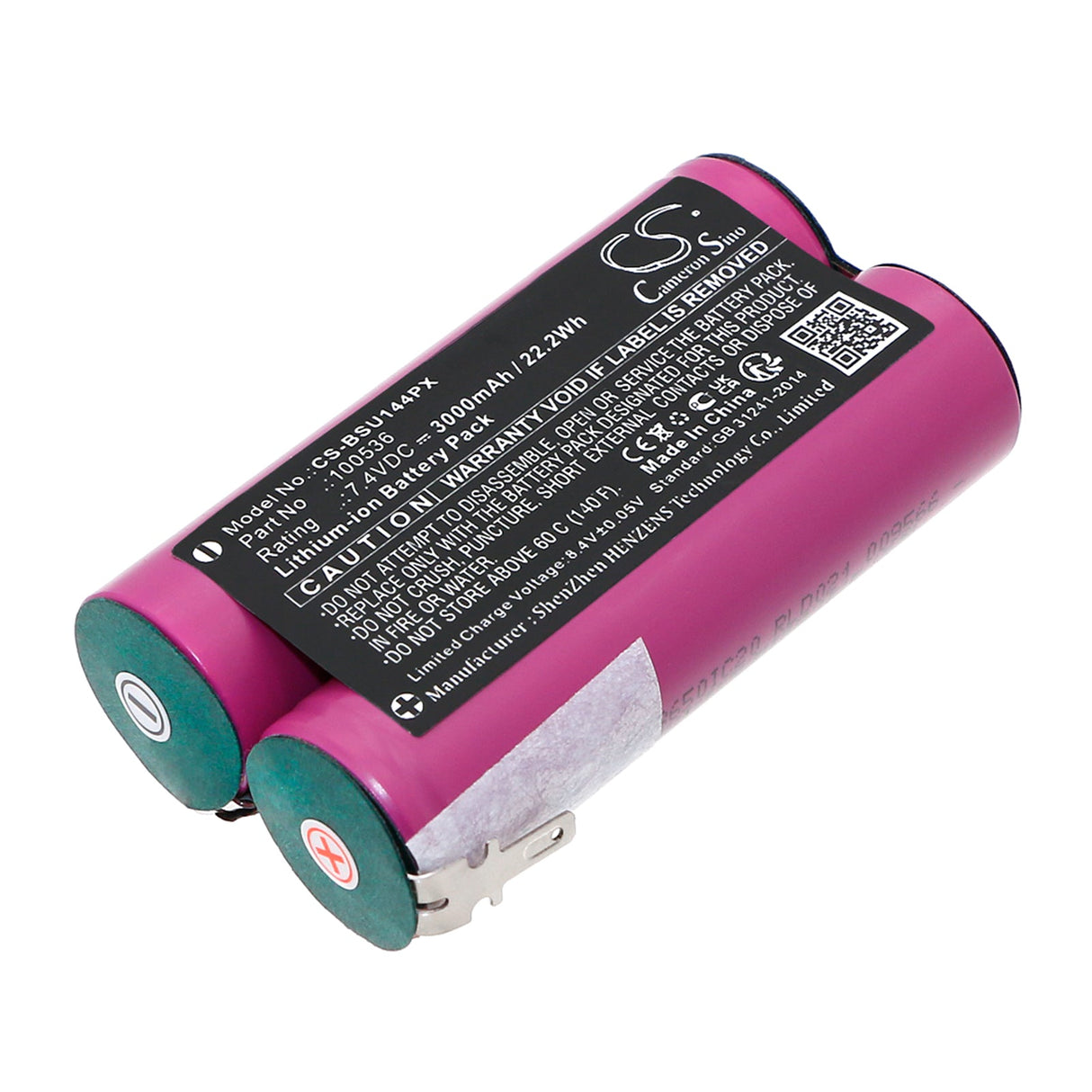 7.4V, Li-ion, 3000mAh, batterie pour outils électriques compatible avec Bosch, Uneo, 22.2Wh Outils électriques Cameron Sino Technology Limited (Outils électriques)