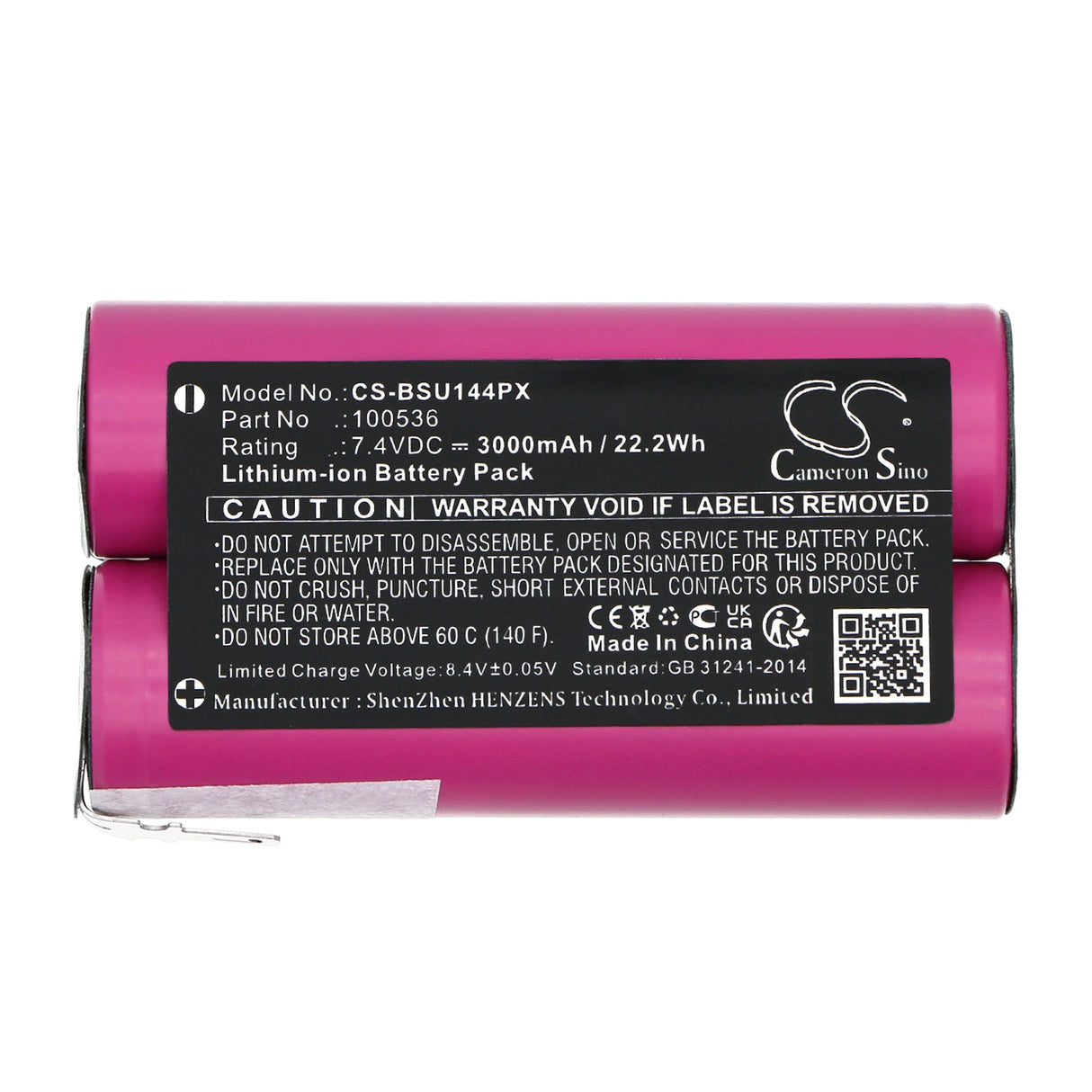 7.4V, Li-ion, 3000mAh, batterie pour outils électriques compatible avec Bosch, Uneo, 22.2Wh Outils électriques Cameron Sino Technology Limited (Outils électriques)