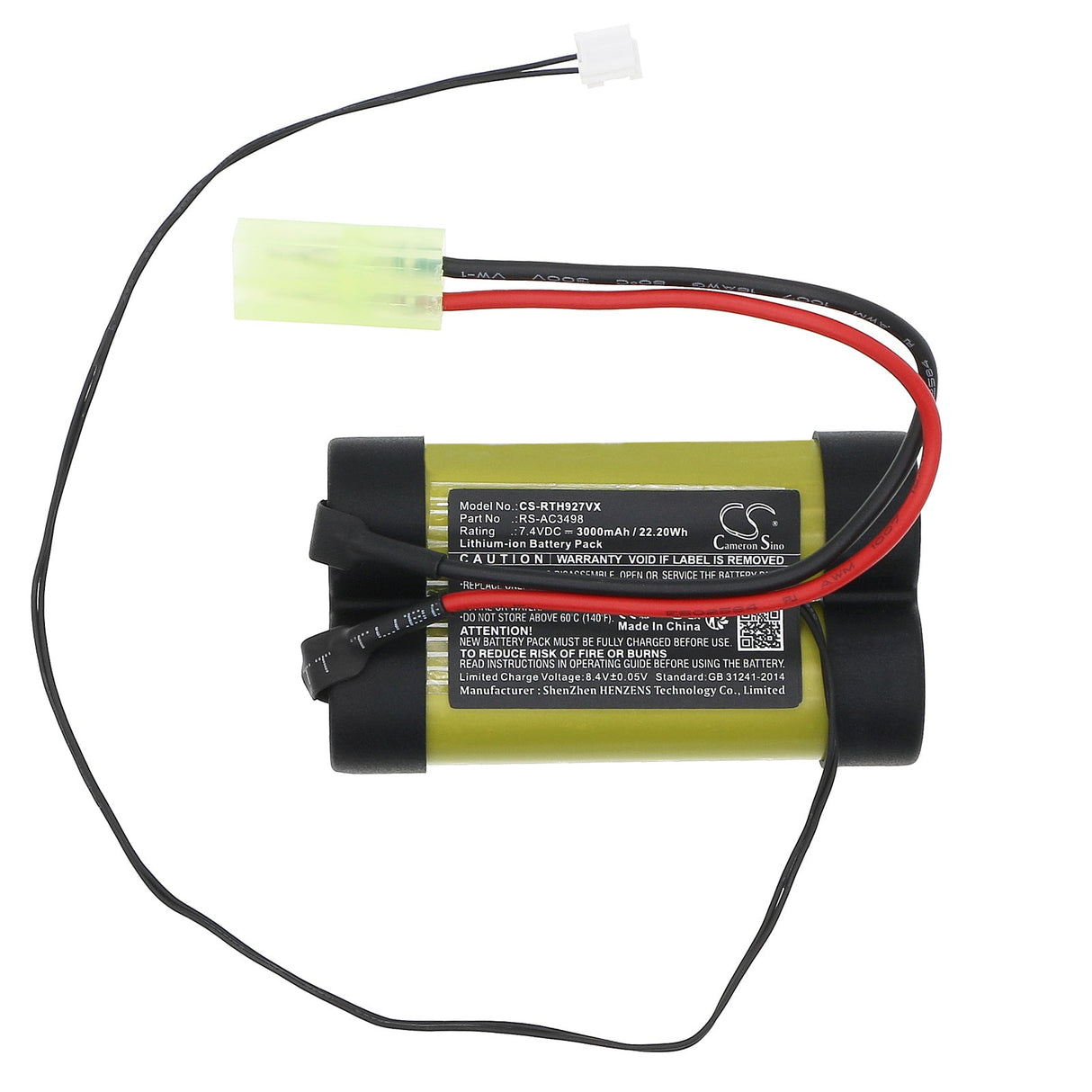 7.4v, Li-ion, 3000mah, Rowenta vacuum battery Fits Ac922701/9a0, Ac922701/9a1, 22.20wh Vacuum Cameron Sino Technology Limited