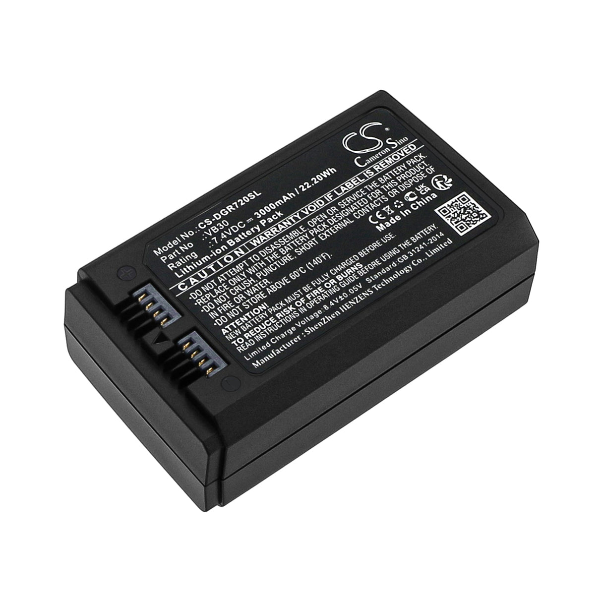 7.4v, Li-ion, 3000mah, Batterie Strobe Convient à Godox Ad100 Pro, Mf-r76, 22.20wh Éclairage Stroboscopique Cameron Sino Technology Limited