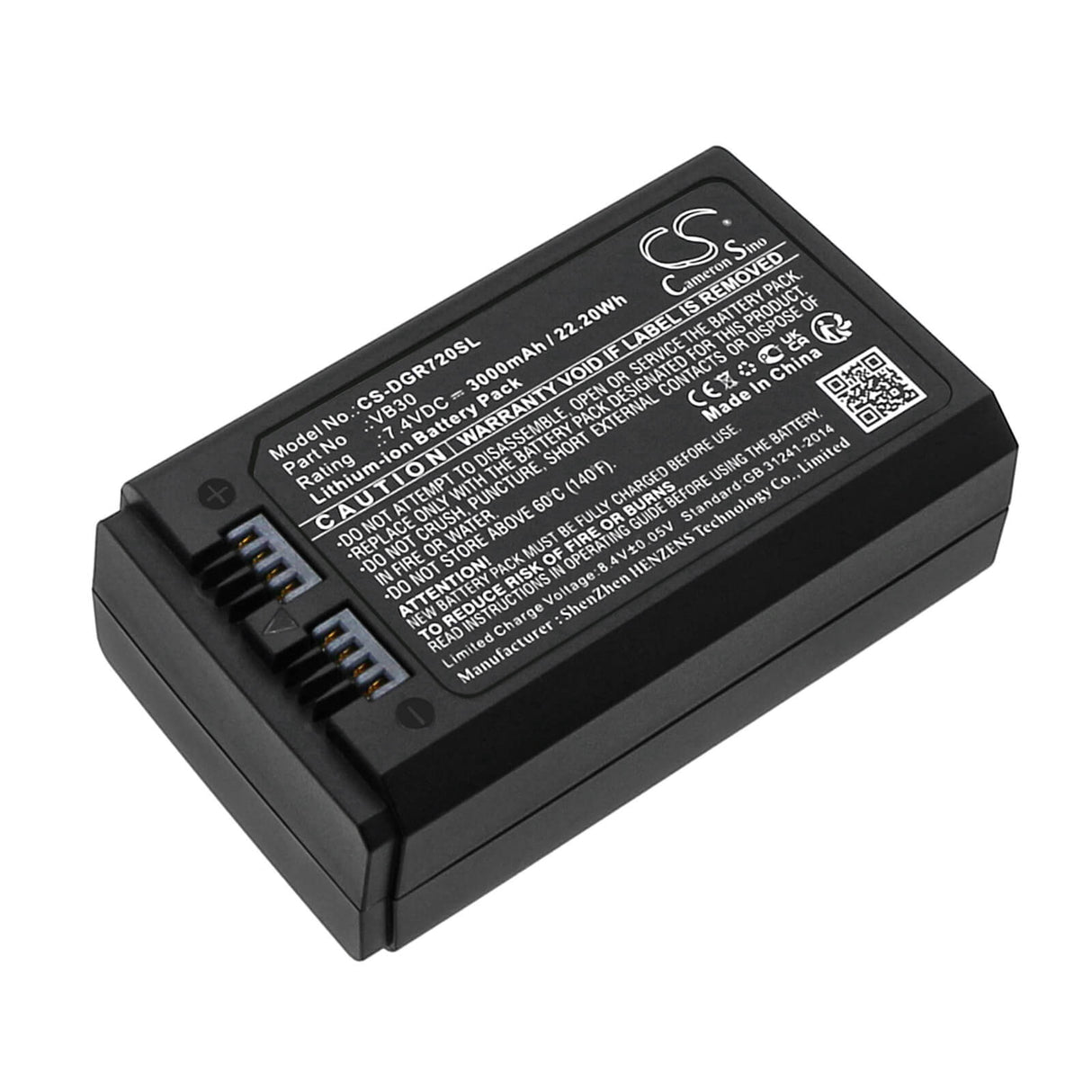 7.4v, Li-ion, 3000mah, Batterie Strobe Convient à Godox Ad100 Pro, Mf-r76, 22.20wh Éclairage Stroboscopique Cameron Sino Technology Limited