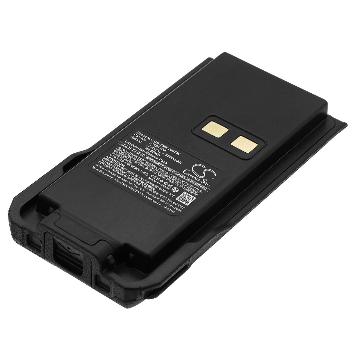7.4V, Li-ion, 3000mAh, Two-Way Radio battery fits Retevis, Ailunce, Fa9140a, Hd1, 22.2Wh Two-Way Radio Cameron Sino Technology Limited