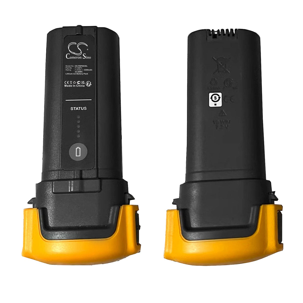 7.4V, Li-ion, 3200mAh, Batterie de caméra infrarouge compatible avec Fluke, 4jnw4, 4jnw5, 23.68Wh Équipement, Enquête, Test Cameron Sino Technology Limited (Suspendu)