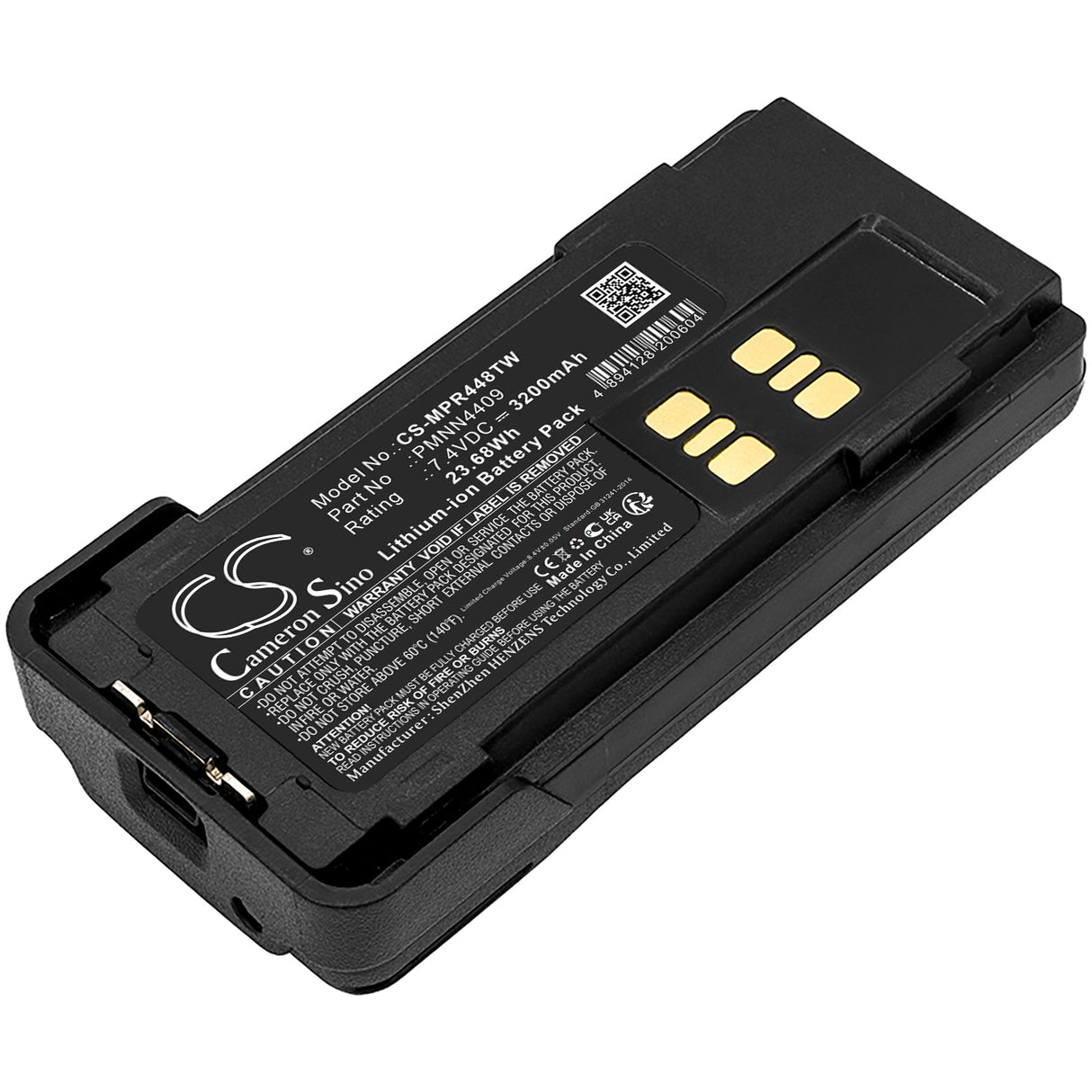 7.4V, Li-ion, 3200mAh, Two-Way Radio Battery fits Motorola, Apx2000, Apx3000, 23.68Wh Two-Way Radio Cameron Sino Technology Limited