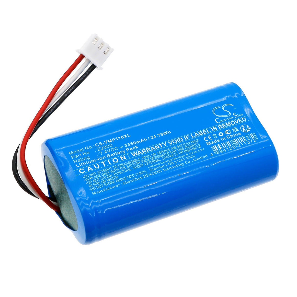 7,4V, Li-ion, 3350mAh, batterie de modem câble convient à Ieasun, A9s, 24,79Wh Modem câble Cameron Sino Technology Limited