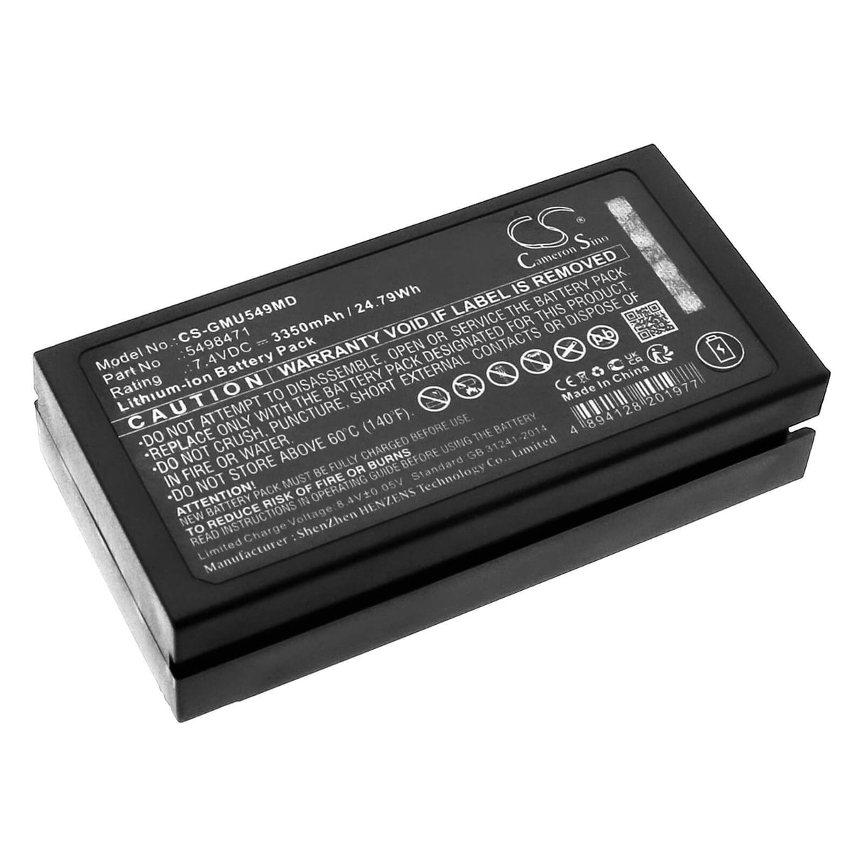 7.4V, Li-ion, 3350mAh, Medical battery fits Ge, 5498471, Portable Ultrasound Machine, Vscan Access, 24.79Wh Medical Cameron Sino Technology Limited (Medical)