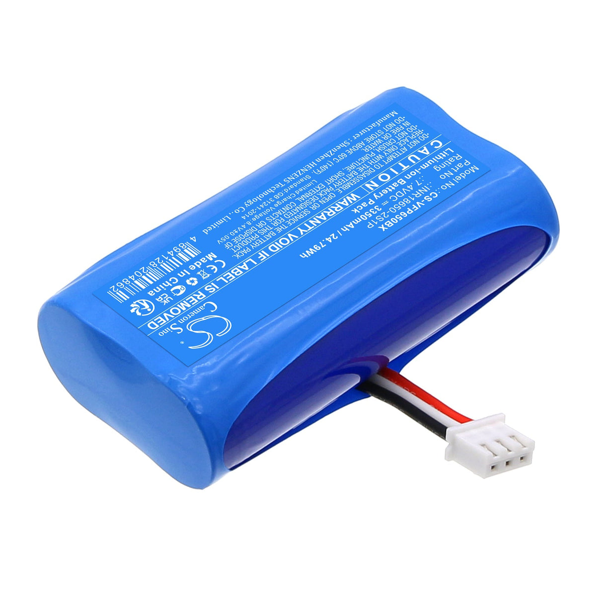7.4V, Li-ion, 3350mAh, Payment Terminal battery fits Verifone, Inr18650-2s1p, T650p, 24.79Wh Payment Terminal Cameron Sino Technology Limited
