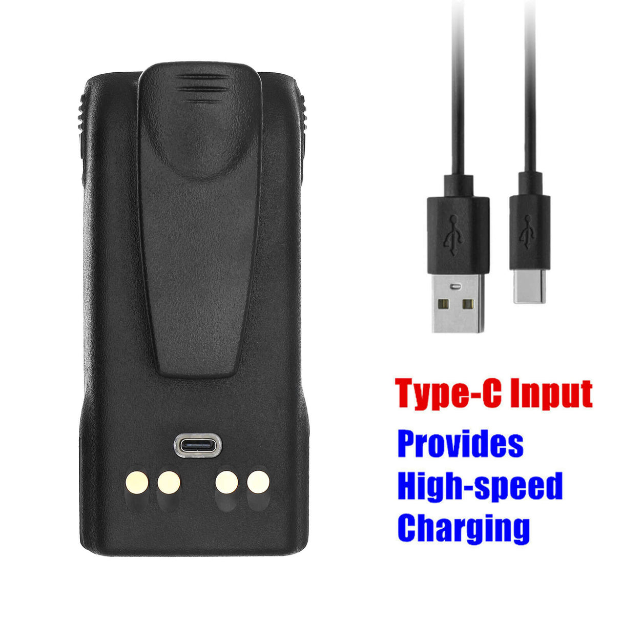7.4V, Li-ion, 3350mAh, Two-Way Radio Battery with USB-C charge port fits Motorola, Mt1500, Nt1500, 24.79Wh Two-Way Radio Cameron Sino Technology Limited