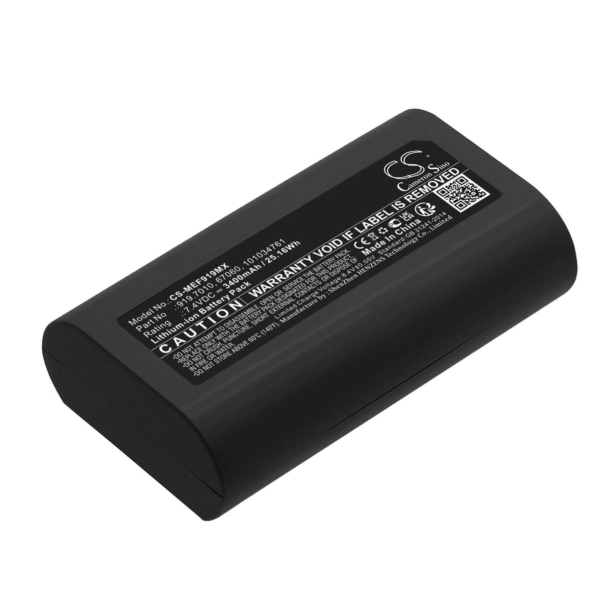 7.4V, Li-ion, 3400mAh, Batterie médicale compatible avec Medela, 101034761, Tire-lait Freestyle, 25.16Wh Medical Cameron Sino Technology Limited (Médical)