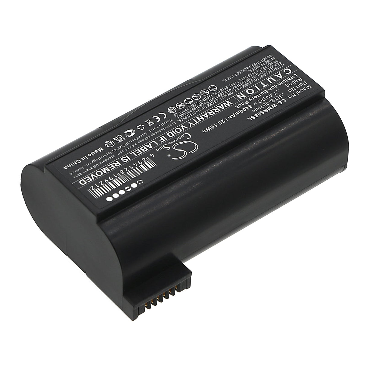 7.4V, Li-ion, 3400mAh, Tablet Battery fits Winmate, R05i98h-rtd1, 25.16Wh Tablet Cameron Sino Technology Limited