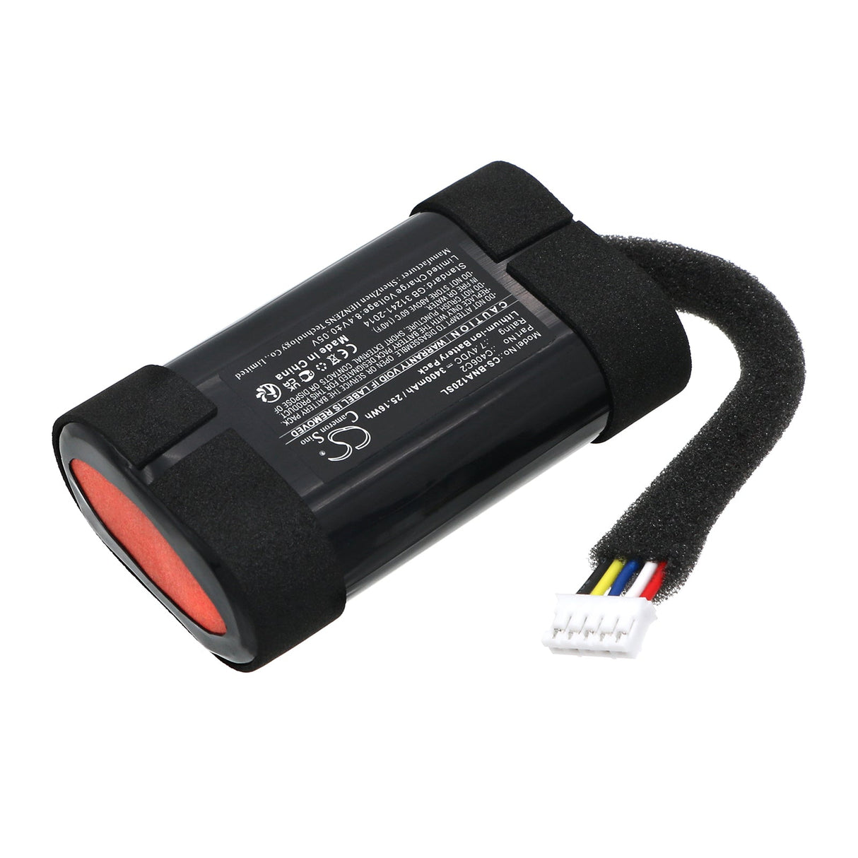 7.4V, Li-ion, 3400mAh, Batterie de haut-parleur compatible avec Bang & Olufsen, Beoplay A1 2e génération, 25.16Wh Haut-parleur Cameron Sino Technology Limited