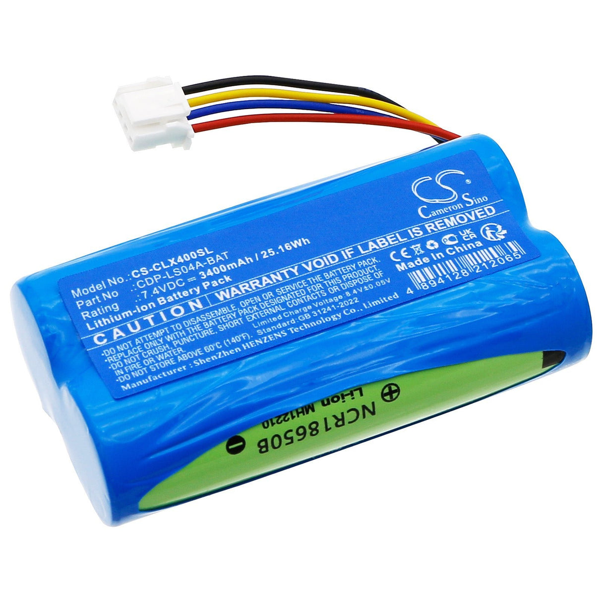 7.4V, Li-ion, 3400mAh, Batterie pour émetteurs et récepteurs compatible avec Cerevo, Liveshell X Encoder, 25.16Wh Émetteurs et récepteurs Cameron Sino Technology Limited