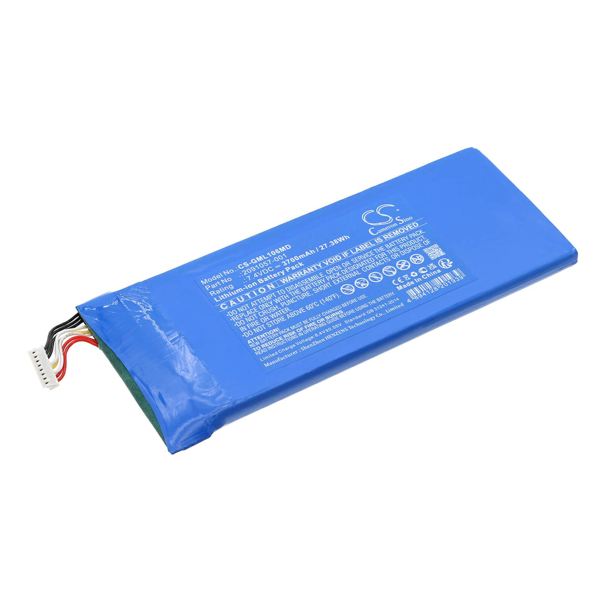 7,4V, Li-ion, 3700mAh, Batterie médicale compatible Ge, 2091057-001, Mack Link, 27,38Wh Médical Cameron Sino Technology Limited (Médical)