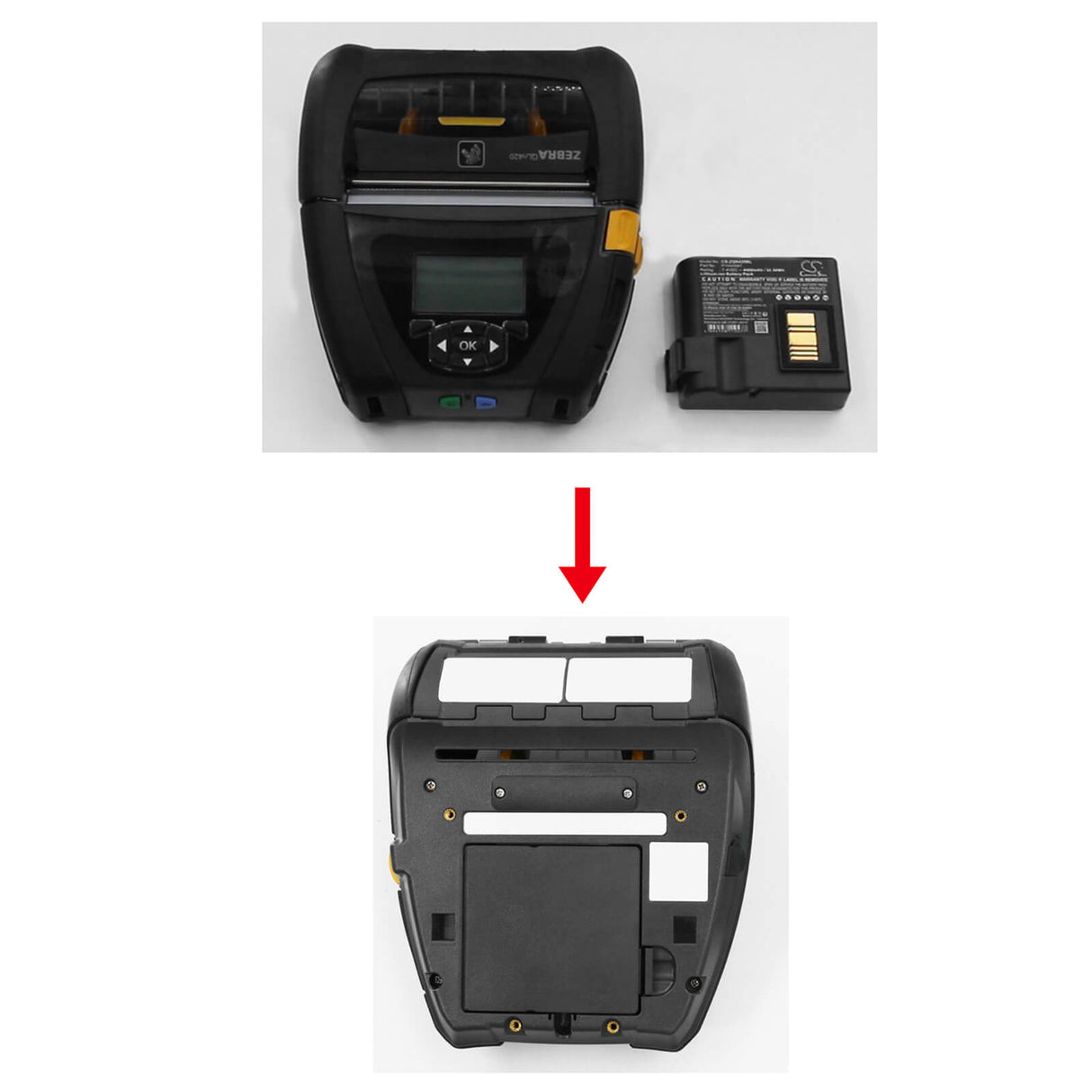 7.4V, Li-ion, 4400mAh, Portable Printer battery fits Zebra, Btry-mpp-68ma1-01, Qln420, Zq630, 32.56Wh Portable Printer Cameron Sino Technology Limited