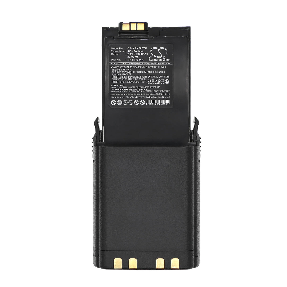 7.4V, Li-ion, 5000mAh, Two-Way Radio Battery fits Motorola, Apx 5000, Apx 6000, 37.00Wh Two-Way Radio Cameron Sino Technology Limited