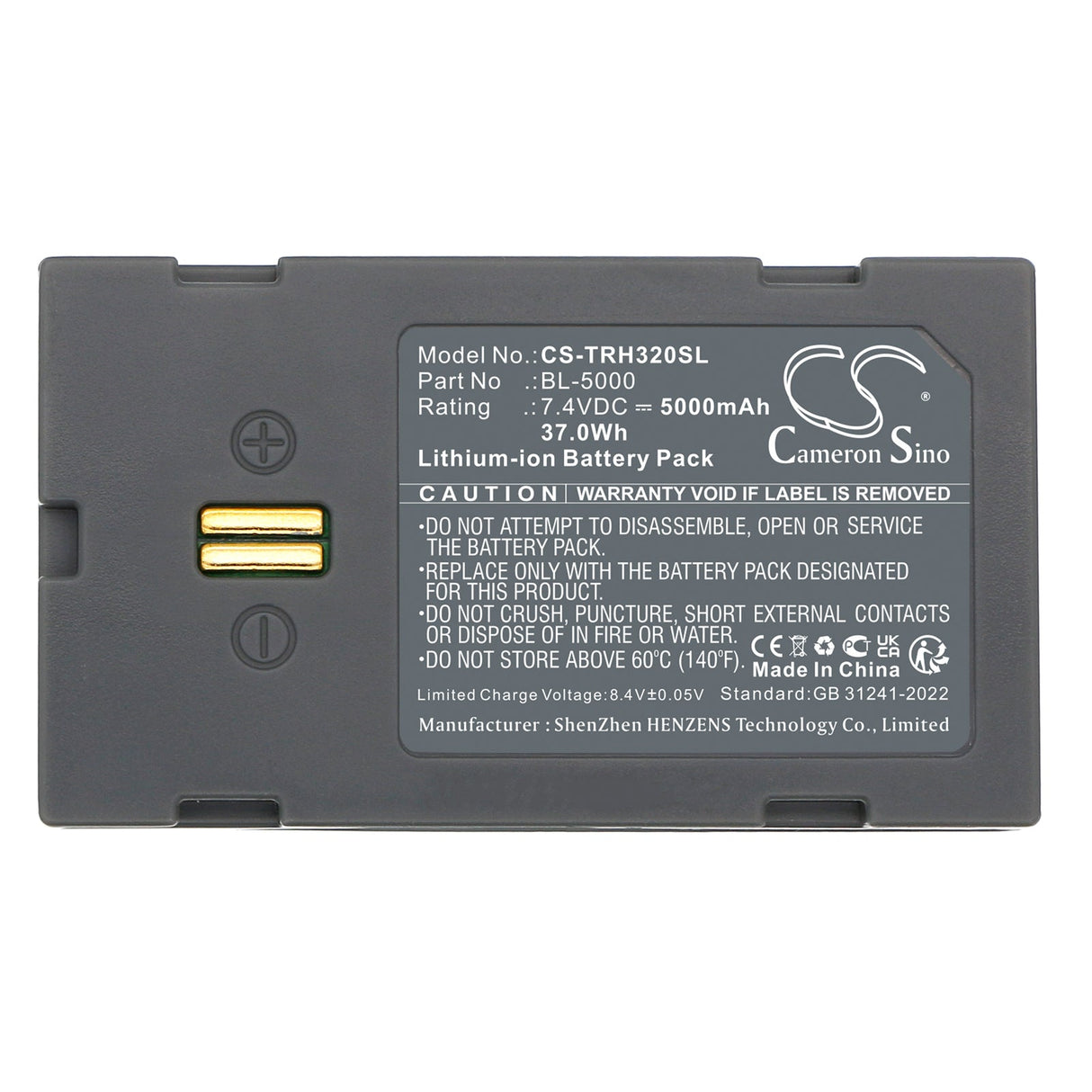 7.4V, Li-ion, 5000mAh, Equipment, Survey, Test battery fits Hi-target, F61, F66, 37.0Wh Equipment, Survey, Test Cameron Sino Technology Limited