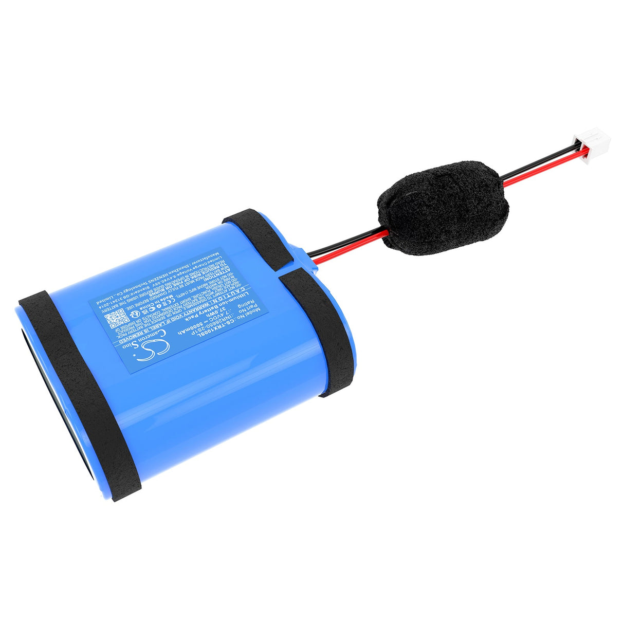 7.4V, Li-ion, 5000mAh, Batterie de haut-parleur compatible avec Teufel, Rockster Xs 2016, 37.0Wh Haut-parleur Cameron Sino Technology Limited