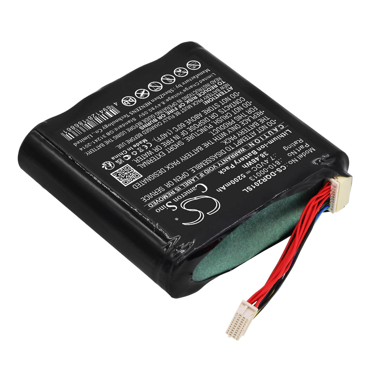 7.4v, Li-ion, 5200mah, VR Battery Fits Daqri, Dqr002001, Smart Glasses, 38.48wh VR Cameron Sino Technology Limited