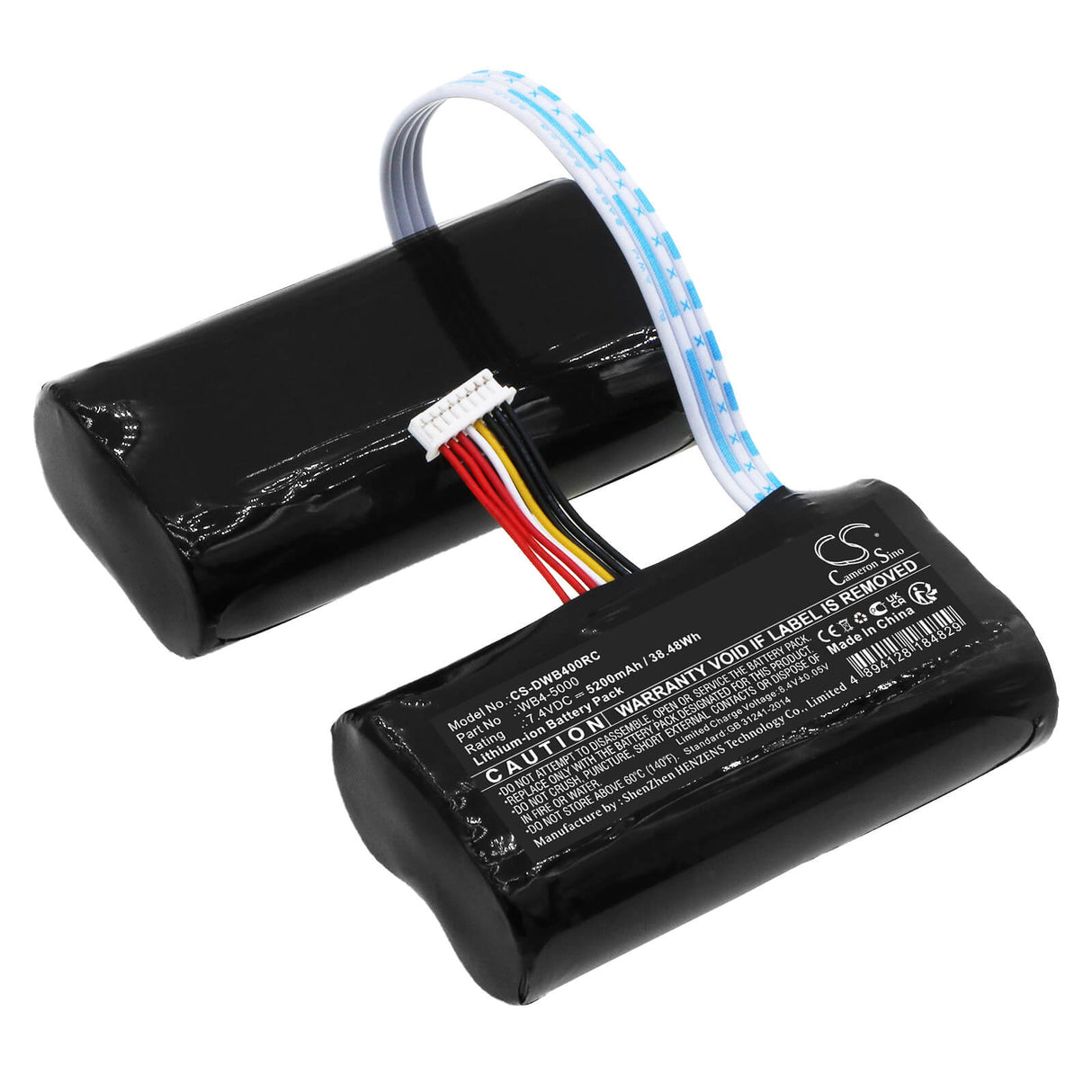 7.4V, Li-ion, 5200mAh, batterie de télécommande compatible avec Dji, Wb4-5000, Rm500, Smart Controller Rm500, 38.48Wh télécommande Cameron Sino Technology Limited