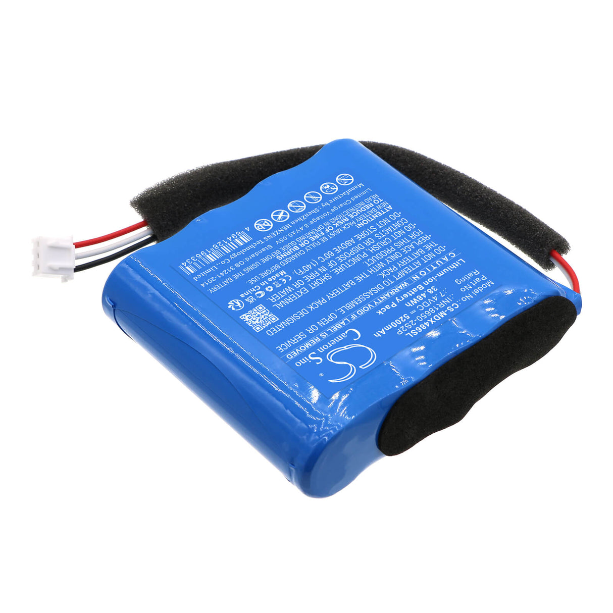 7.4V, Li-ion, 5200mAh, Speaker battery fits Monster, 2mnsk0486, Dna Max, 38.48Wh Speaker Cameron Sino Technology Limited