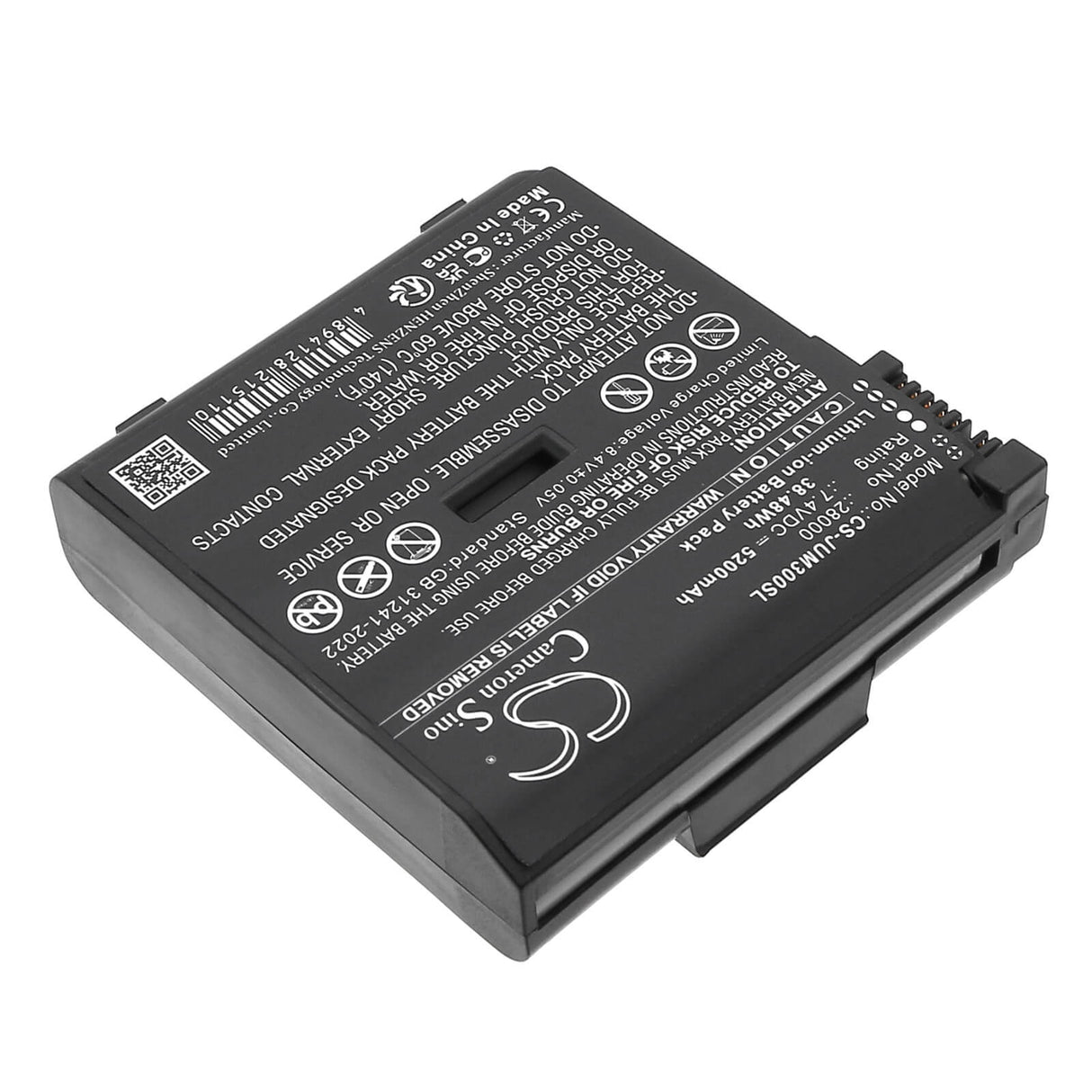 7.4V, Li-ion, 5200mAh, Équipement, Enquête, Batterie de test compatible avec Juniper, 28000, Mesa 3, Mesa 3 Android, 38.48Wh Équipement, Enquête, Test Cameron Sino Technology Limited