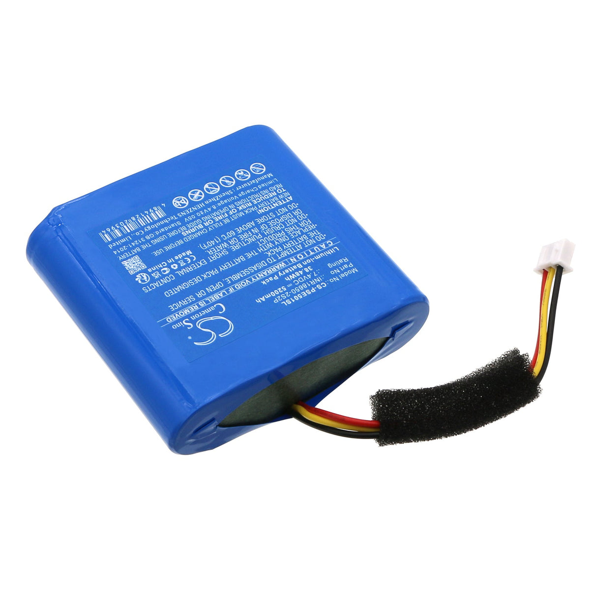 7.4V, Li-ion, 5200mAh, Batterie de haut-parleur compatible avec Philips, Pse0501, Pse0501/00, 38.48Wh Haut-parleur Cameron Sino Technology Limited