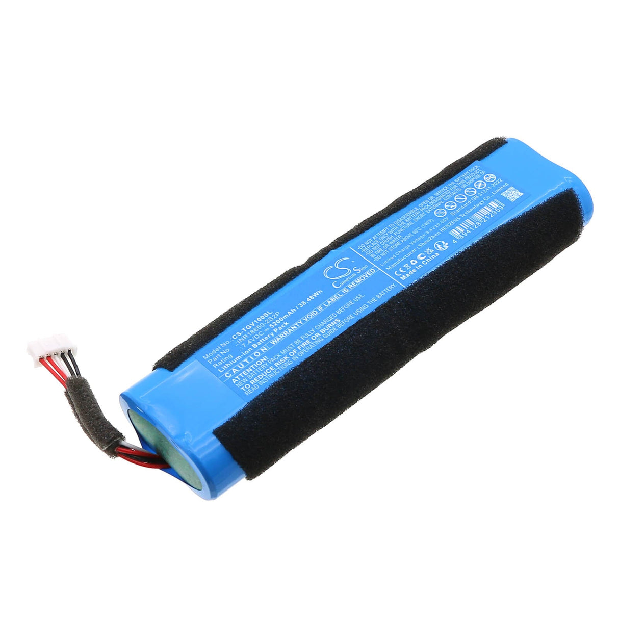7.4V, Li-ion, 5200mAh, Batterie de haut-parleur compatible avec Teufel, Motiv Go Voice, 38.48Wh Haut-parleur Cameron Sino Technology Limited