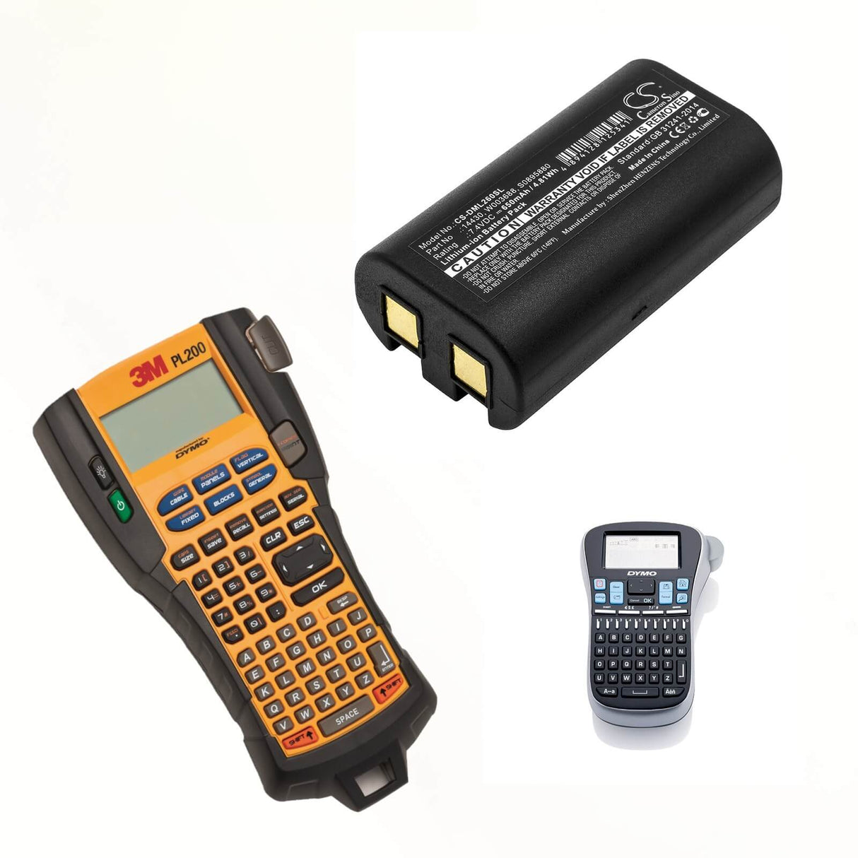 7.4V, Li-ion, 650mAh, Portable Printer battery fits Dymo, 3m, 14430, Pl200, 4.81Wh Portable Printer Cameron Sino Technology Limited