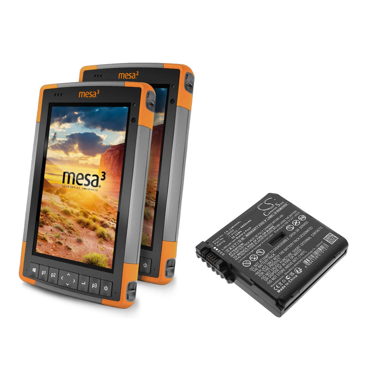 7.4V, Li-ion, 6800mAh, Équipement, Enquête, Batterie de test compatible avec Juniper, 28000, Mesa 3, Mesa 3 Android, 50.32Wh Équipement, Enquête, Test Cameron Sino Technology Limited
