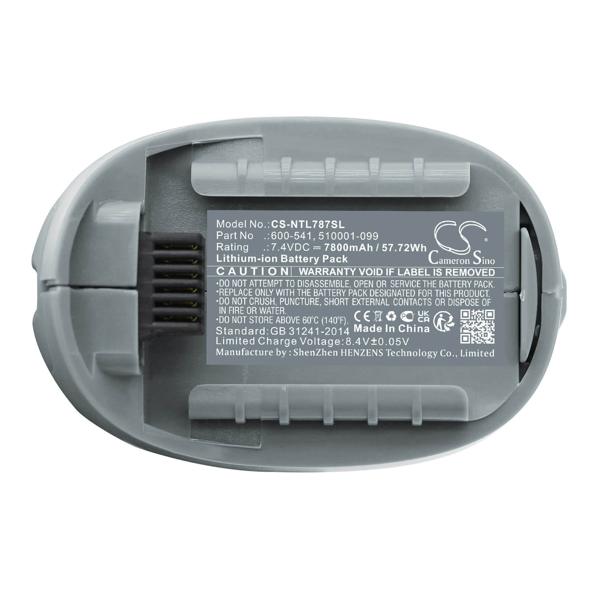7.4V, Li-ion, 7800mAh, Equipment battery fits Niton, 510001-099, 787, 898, 57.72Wh Equipment, Survey, Test Cameron Sino Technology Limited