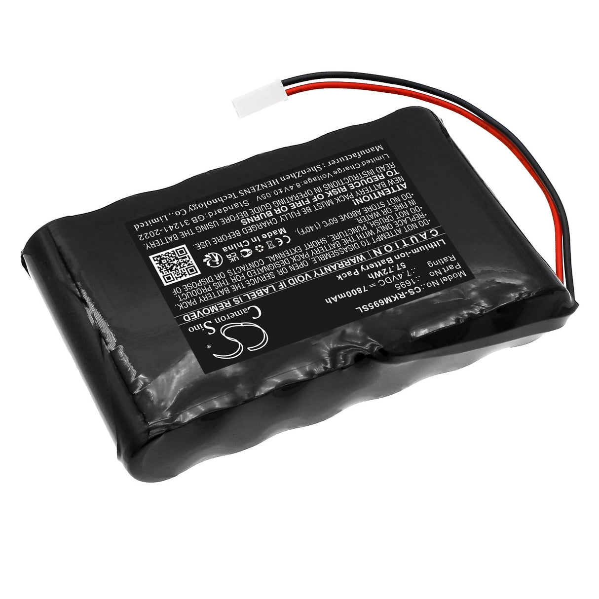 7.4V, Li-ion, 7800mAh, Electronic Magnifier battery fits Reinecker, Mezzo, 57.72Wh Electronic Magnifier Cameron Sino Technology Limited