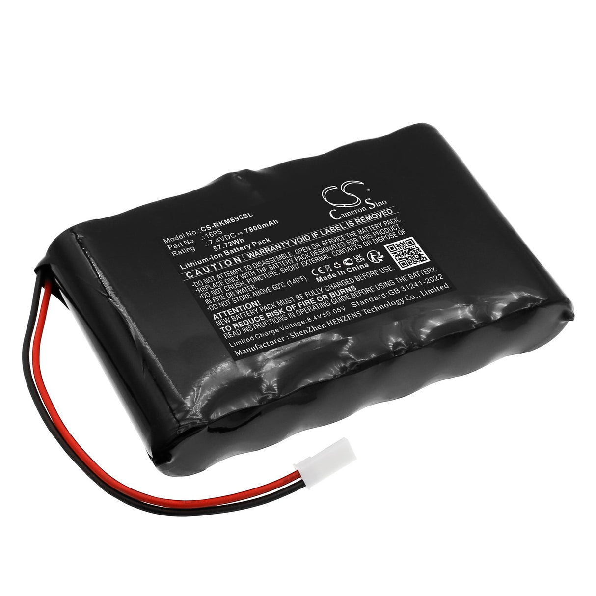 7.4V, Li-ion, 7800mAh, Electronic Magnifier battery fits Reinecker, Mezzo, 57.72Wh Electronic Magnifier Cameron Sino Technology Limited
