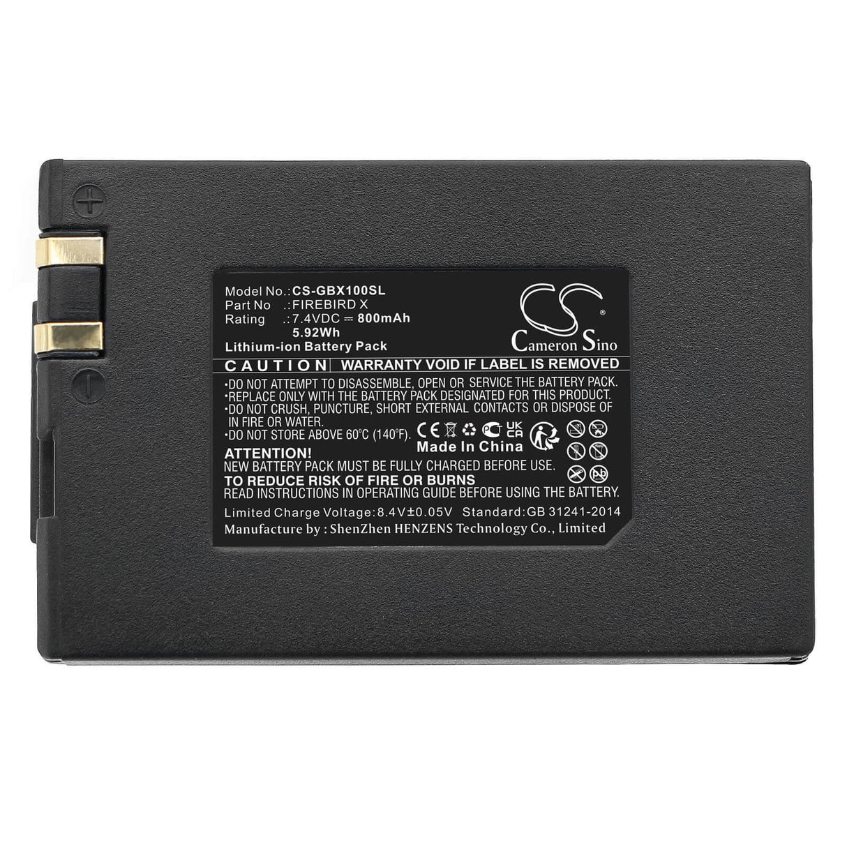 7.4v, Li-ion, 800mah, Battery Fits Gibson Dark Fire With Workaround Kit , Dusk Tiger, 5.92wh Batteries for Electronics Cameron Sino Technology Limited (Suspended)