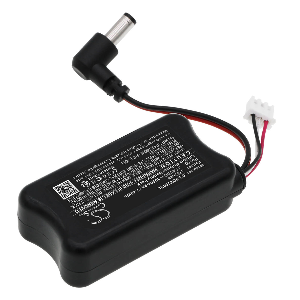 7.4v, Li-polymère, 1000mah, Batterie VR Compatible avec Fatshark, Attitude V2, Attitude V3, 7.40wh VR Cameron Sino Technology Limited