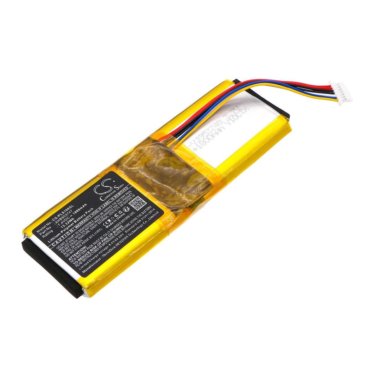7.4V, Li-Polymer, 1800mAh, Camera battery fits Polaroid, Ahb953747, Socialmatic Instagram, 13.32Wh Camera Cameron Sino Technology Limited (Camera)