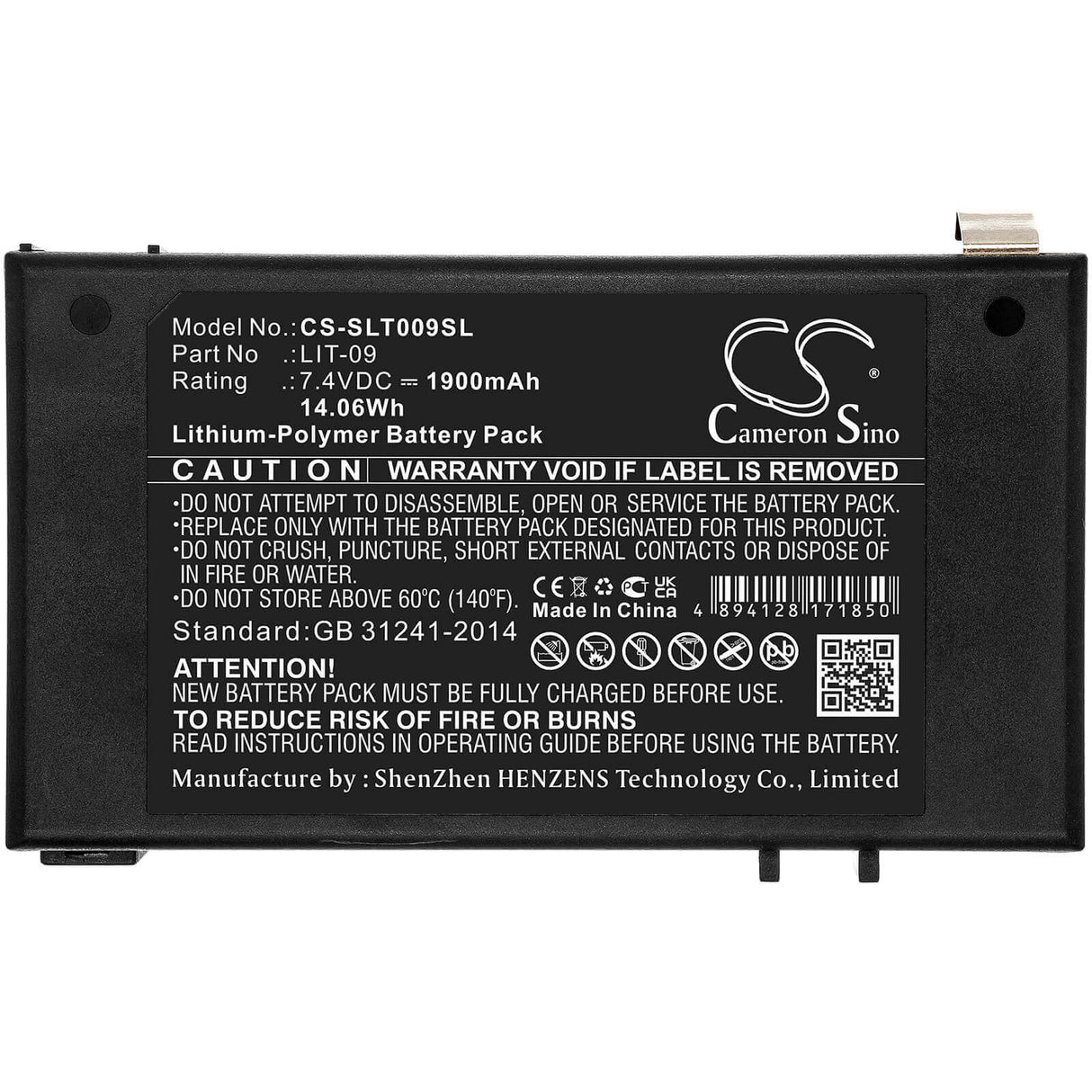 7.4v, Li-polymer, 1900mah, Camera battery Fit's Spypoint, Bloc Pile, Link-s-dark, Solar-dark, 14.06wh Camera Cameron Sino Technology Limited (Camera)
