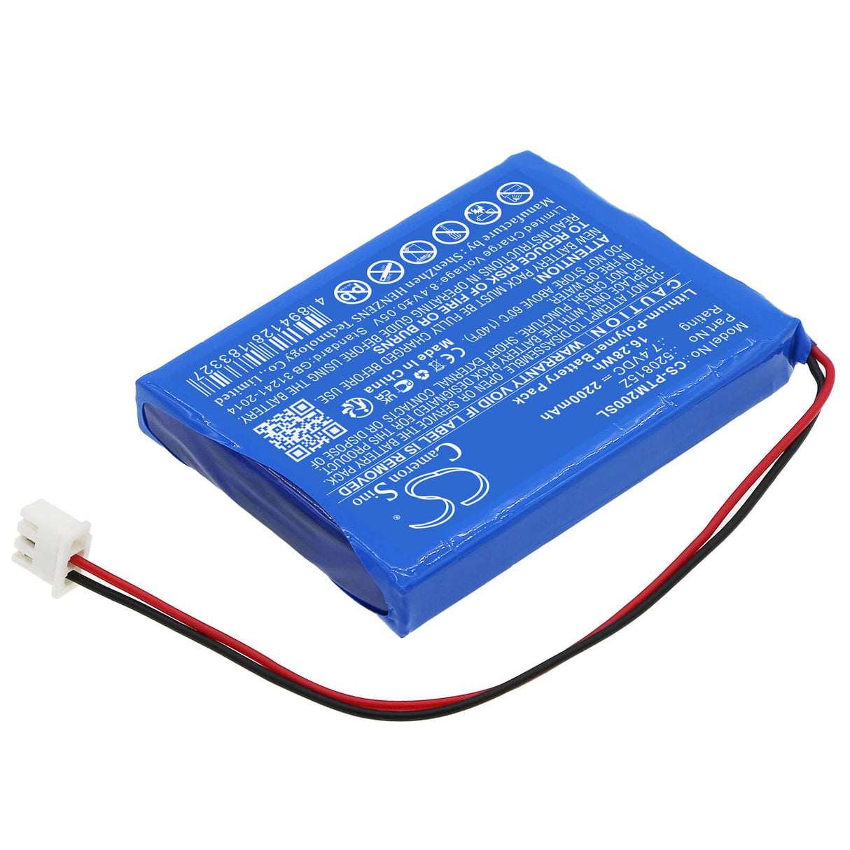 7.4v, Li-polymère, 2200mah, Batterie Smart Home Compatible avec Pentair, Système de Contrôle Intellitouch(r), 16.28wh Smart Home Cameron Sino Technology Limited